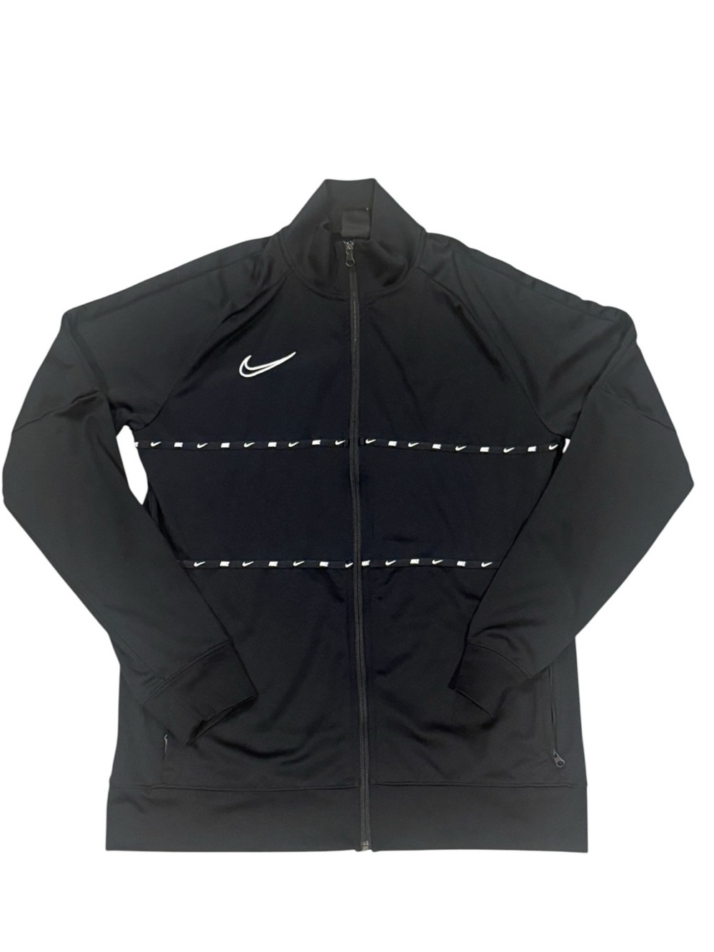 Nike Men’s  Dri-FIT Black Track Jacket Dry Academy l96 Full Zip Athletic Size L